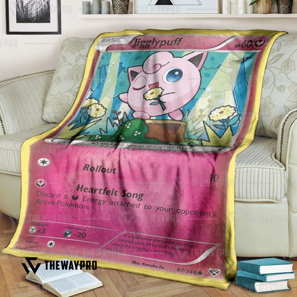 BEST Jigglypuff XY Pokemon fleece blanket 2 BEST Jigglypuff XY Pokemon fleece blanket word3