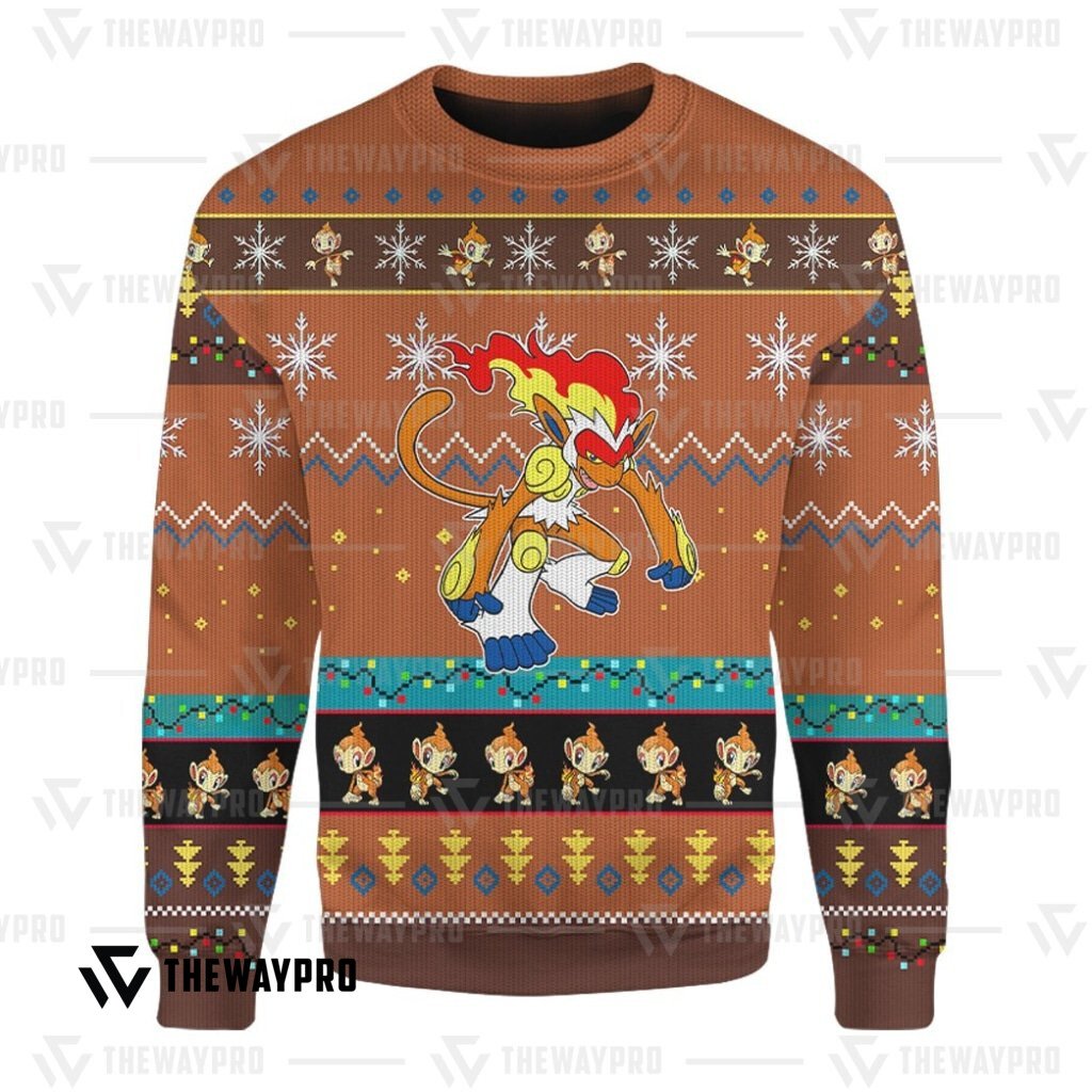 Anime Pokemon Infernape Knitted Sweatshirt 3 Anime Pokemon Infernape Knitted Sweatshirt word1