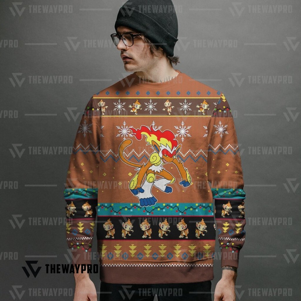 Anime Pokemon Infernape Knitted Sweatshirt 4 Anime Pokemon Infernape Knitted Sweatshirt word1