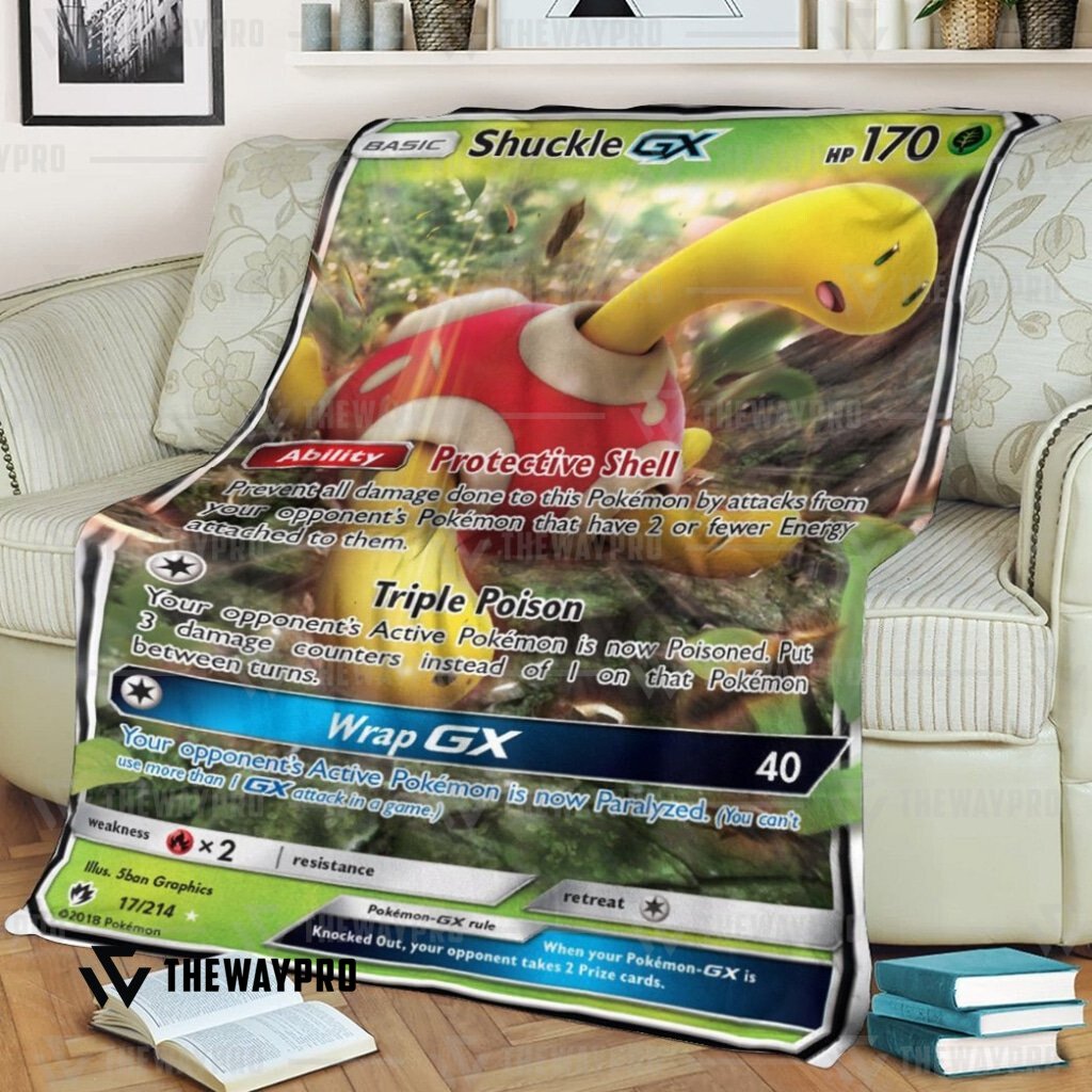 BEST Shuckle GX Lost Thunder Pokemon fleece blanket 1 BEST Shuckle GX Lost Thunder Pokemon fleece blanket word1