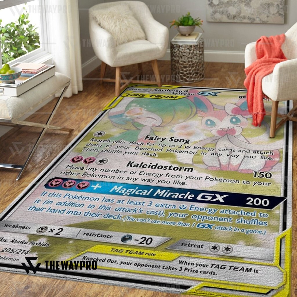 Anime Pokemon Gardevoir & Sylveon-GX Rug 3 Anime Pokemon Gardevoir & Sylveon-GX Rug word1