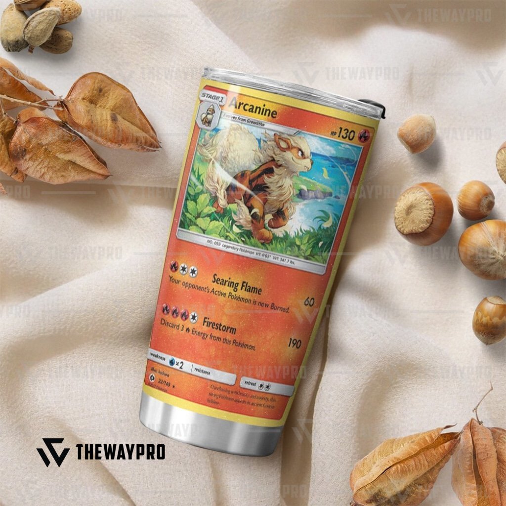 Anime Pokemon Arcanine Tumbler 2 Anime Pokemon Arcanine Tumbler word2