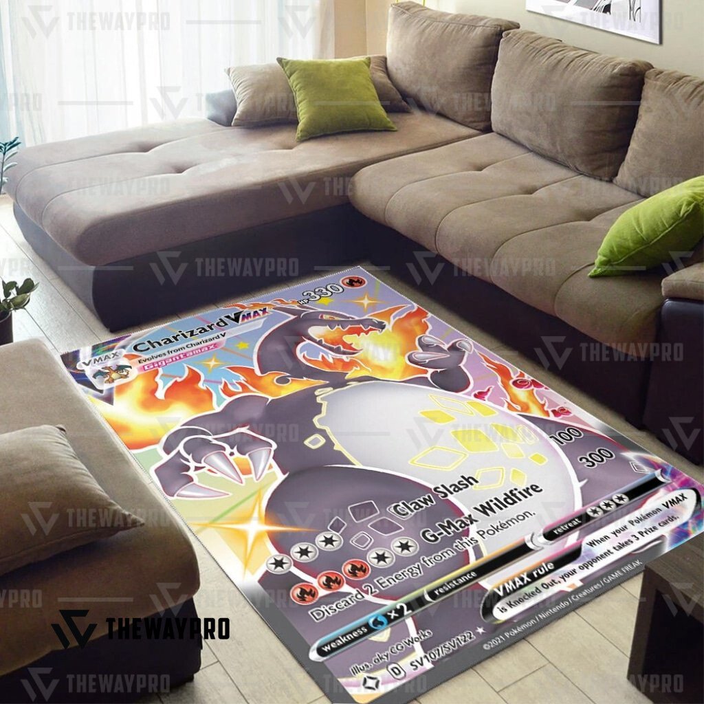 Anime Pokemon Charizard VMAX Shining Fates Rug 4 Anime Pokemon Charizard VMAX Shining Fates Rug word3