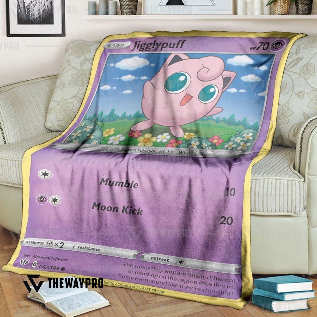BEST Jigglypuff Common Pokemon fleece blanket 1 BEST Jigglypuff Common Pokemon fleece blanket word2