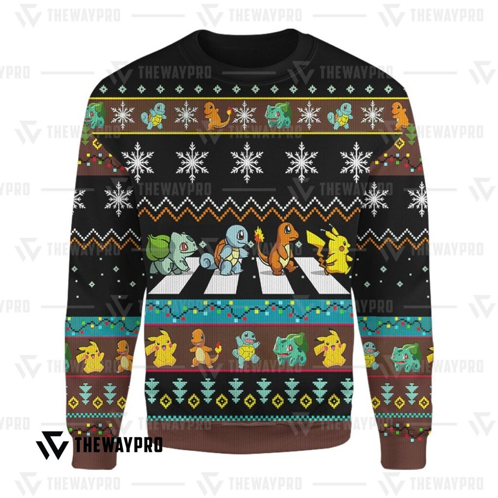 Pokemon Road Crossing Christmas Ugly Imitation Knitted Sweatshirt 5 Pokemon Road Crossing Christmas Ugly Imitation Knitted Sweatshirt word2
