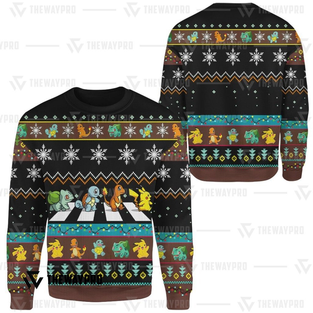 Pokemon Road Crossing Christmas Ugly Imitation Knitted Sweatshirt 6 Pokemon Road Crossing Christmas Ugly Imitation Knitted Sweatshirt word2