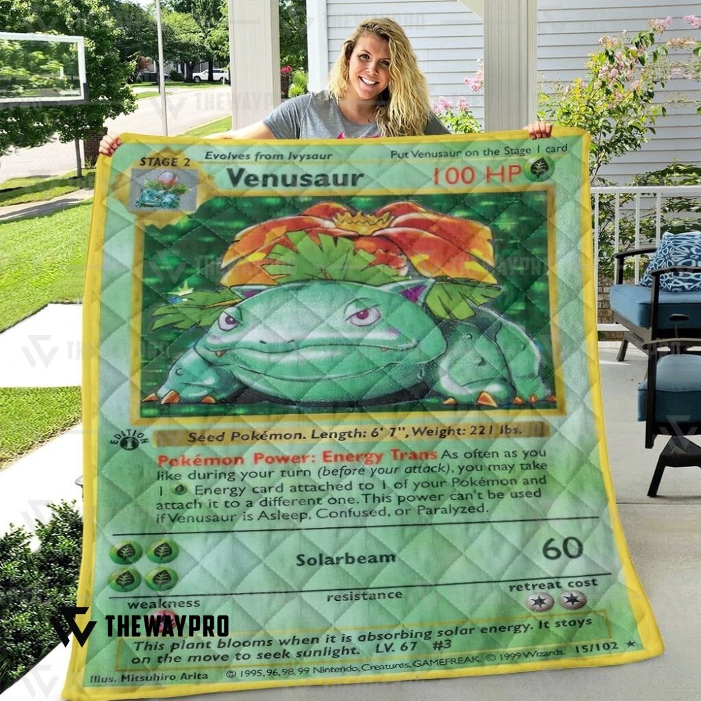 Pokemon Venusaur Card Custom Quilt 4 Pokemon Venusaur Card Custom Quilt word3