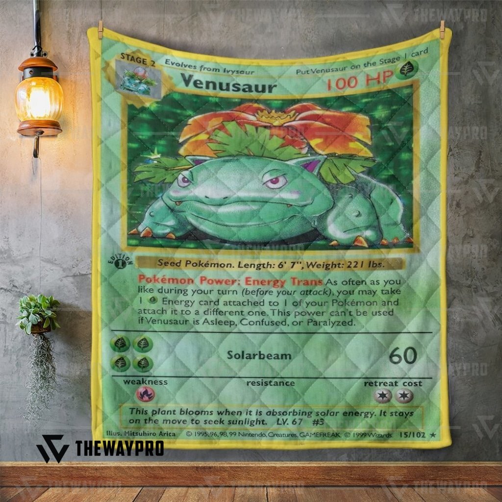 Pokemon Venusaur Card Custom Quilt 2 Pokemon Venusaur Card Custom Quilt word3