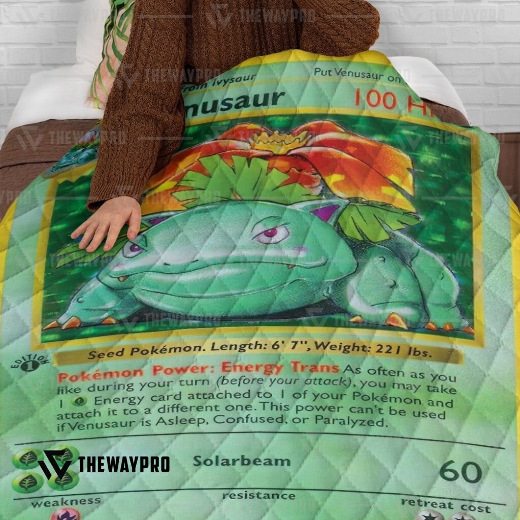 Pokemon Venusaur Card Custom Quilt 3 Pokemon Venusaur Card Custom Quilt word3