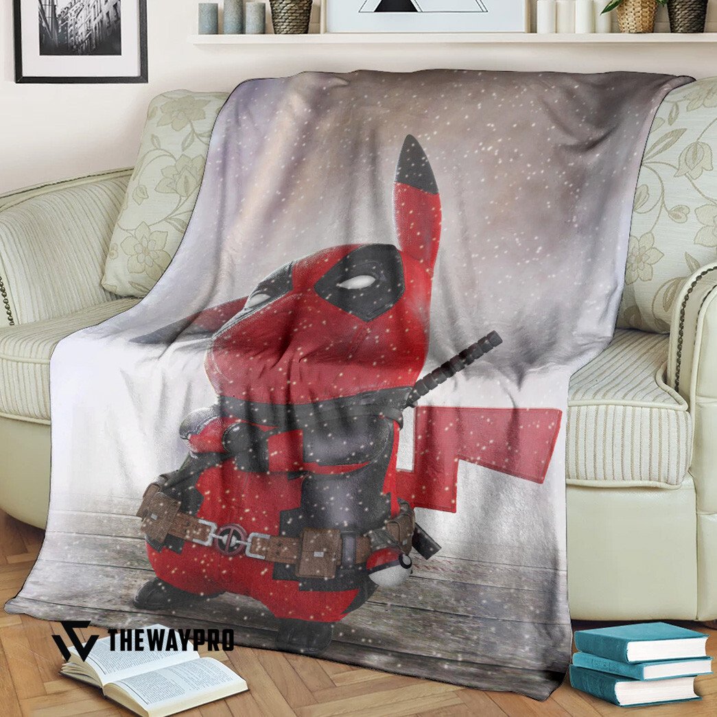 LIMITED Pikapool Pokemon fleece blanket 1 LIMITED Pikapool Pokemon fleece blanket word1