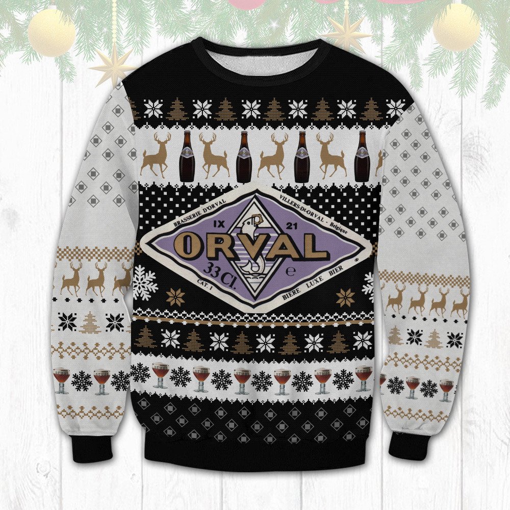 Brasserie d'Orval Trappist Ugly Christmas Sweater 2 Brasserie d'Orval Trappist Ugly Christmas Sweater word3