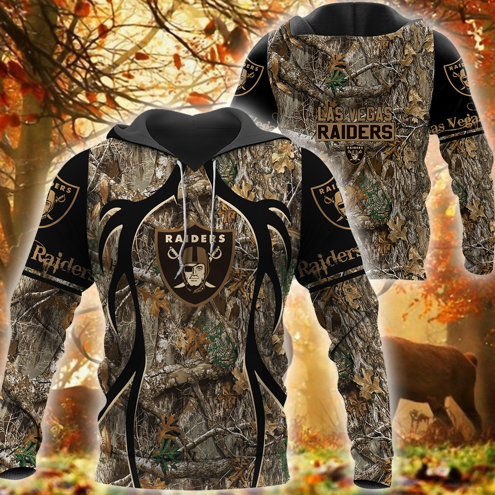 HOT Las Vegas Raiders NFL camo 3d shirt, hoodie word3