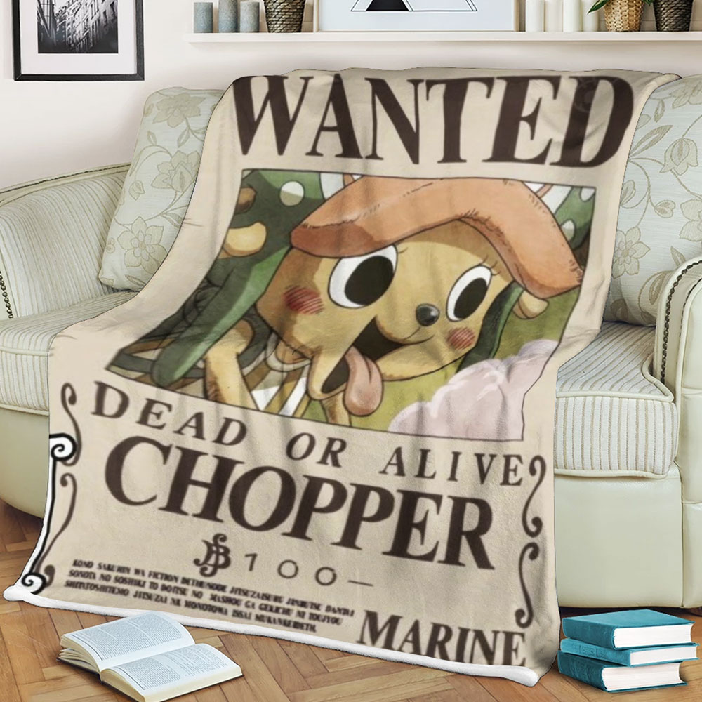 Wanted Dead or Live Tony Chopper One Piece Blanket 3