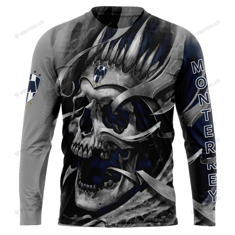 Personalized Monterrey custom skull jersey hoodie, shirt 5 Personalized Monterrey custom skull jersey hoodie, shirt word3