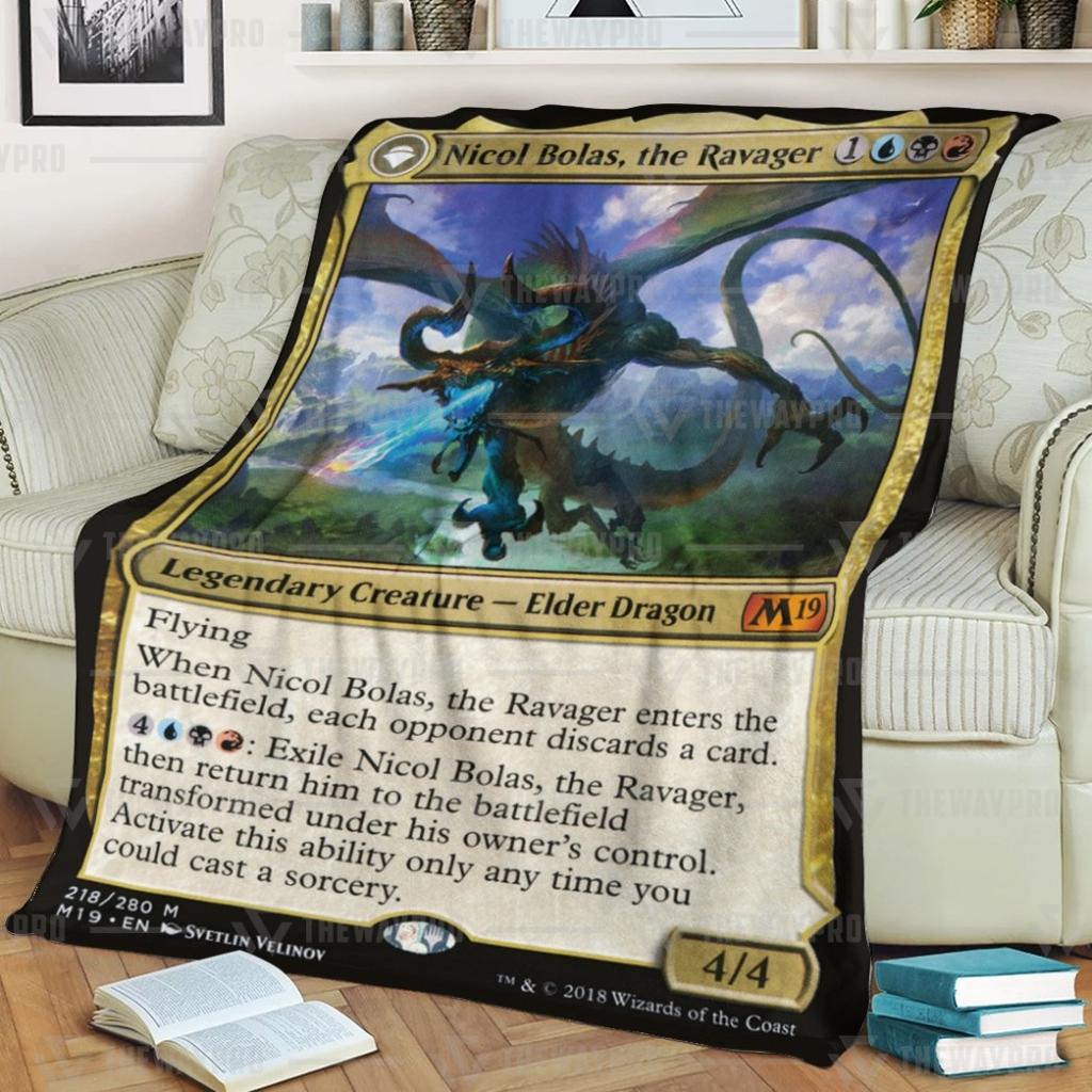 Game MTG Nicol Bolas, The Ravager Blanket word2