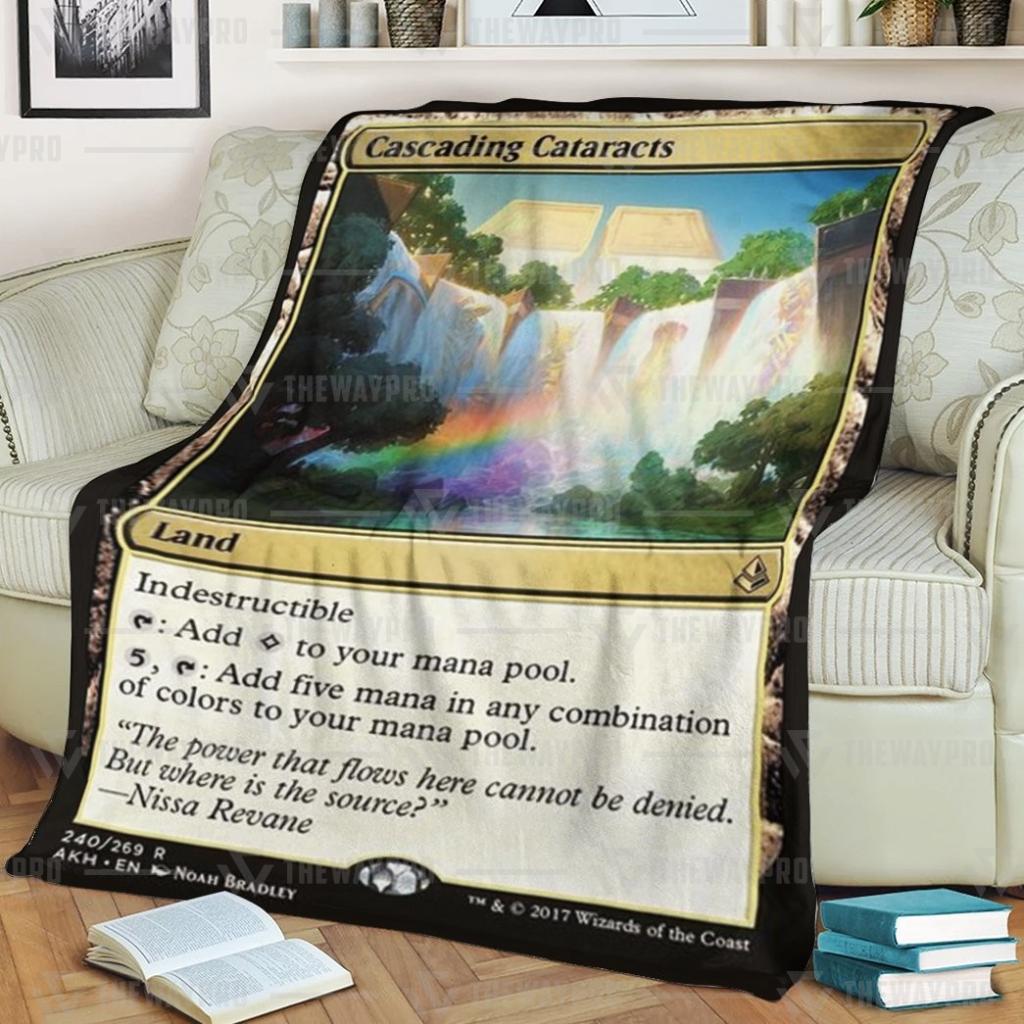 Game MTG Cascading Cataracts Blanket word2