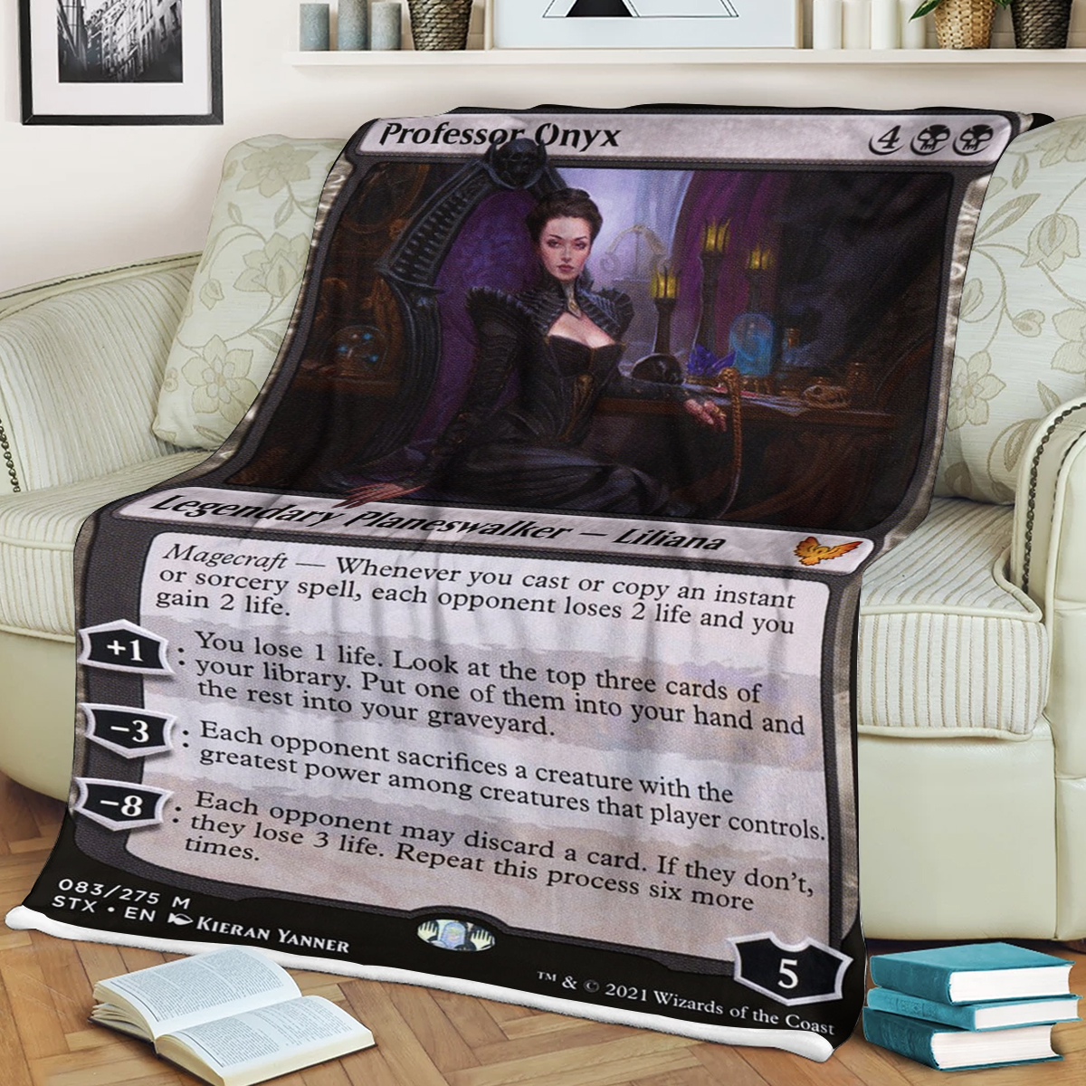 Game MTG Magic The Gathering Professor Onyx Blanket word3