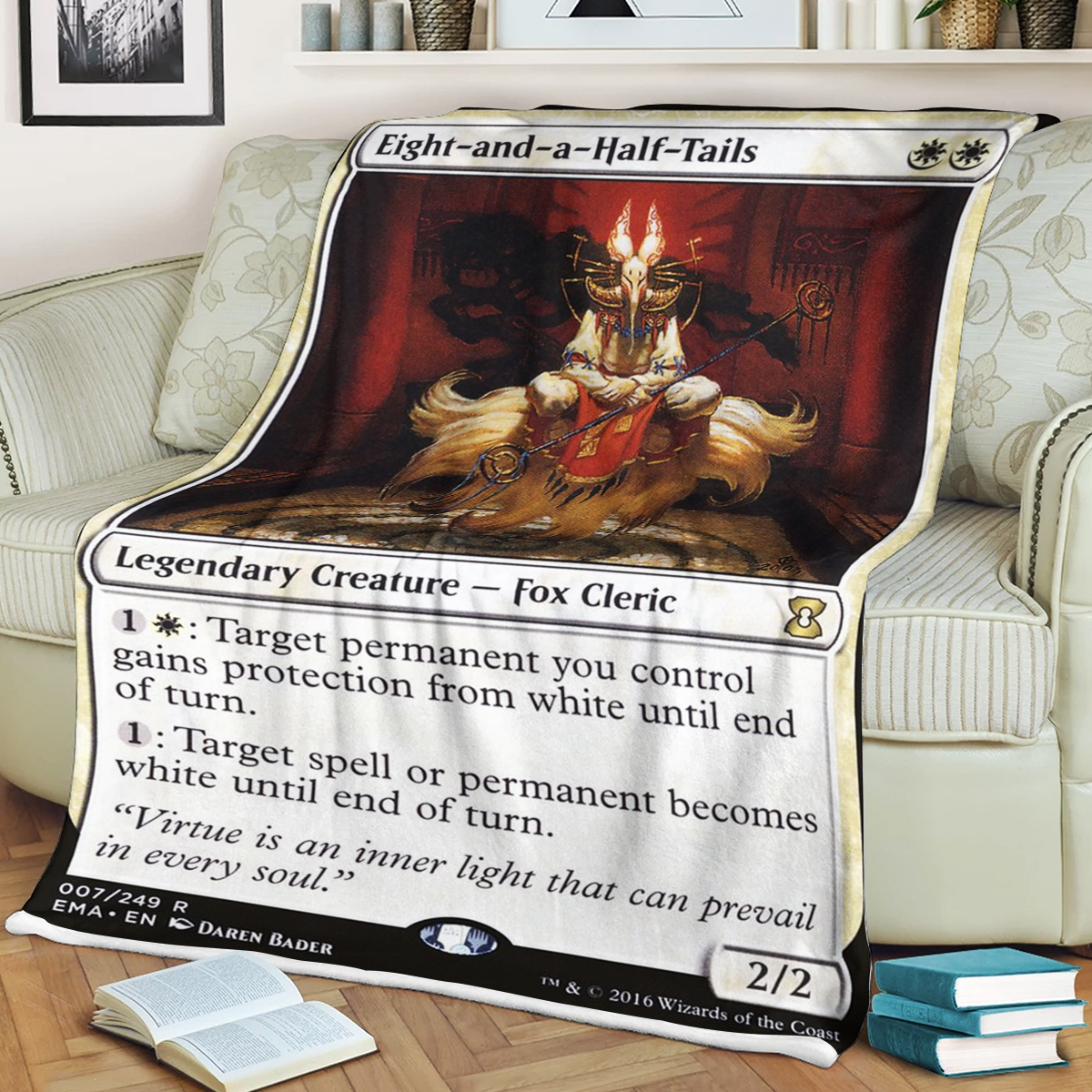 Game MTG Magic The Gathering Eight and A Half Tails Blanket