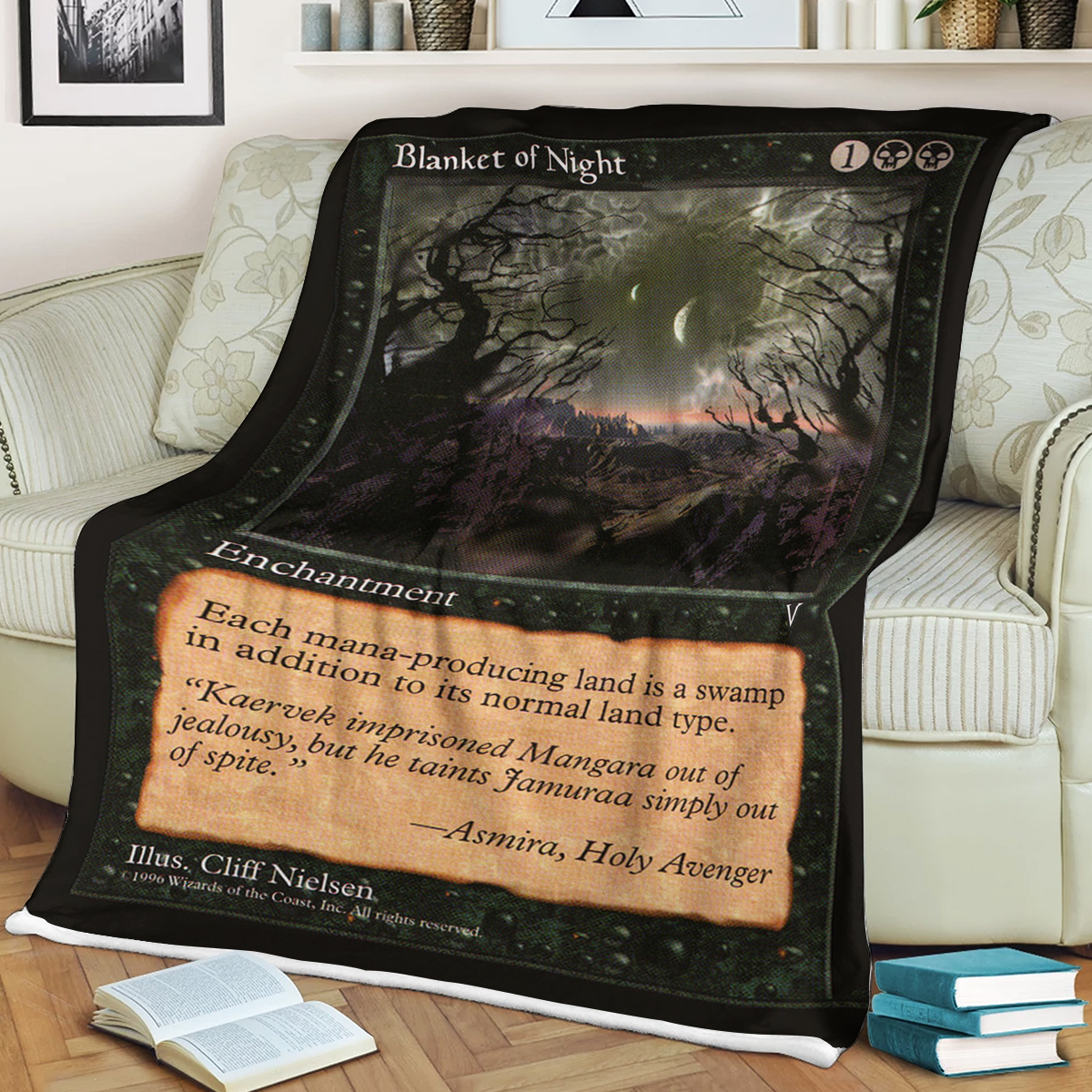 Game MTG Magic The Gathering Blanket of Night Blanket word1