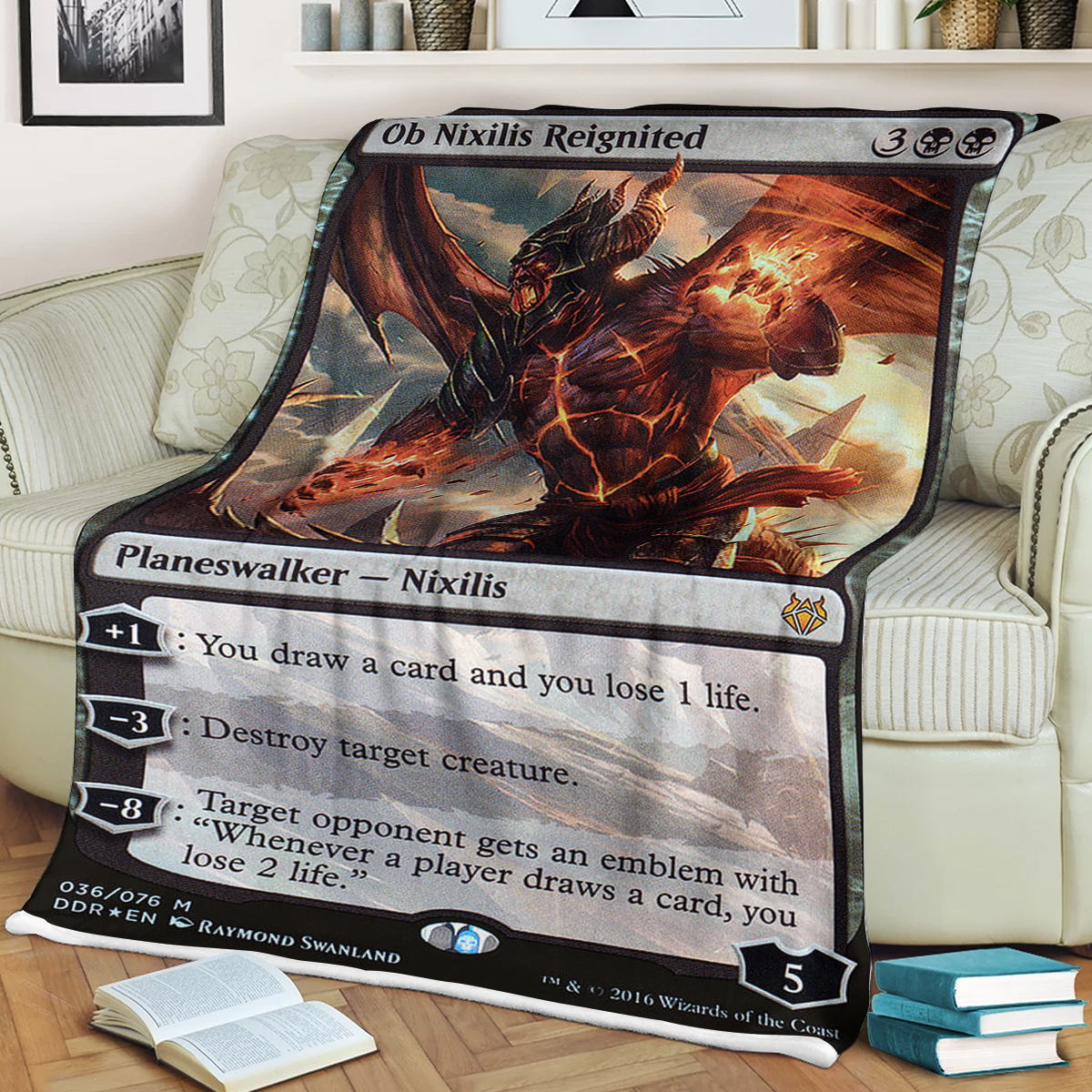 Game MTG Magic The Gathering Ob Nixilis Reignited Blanket word1