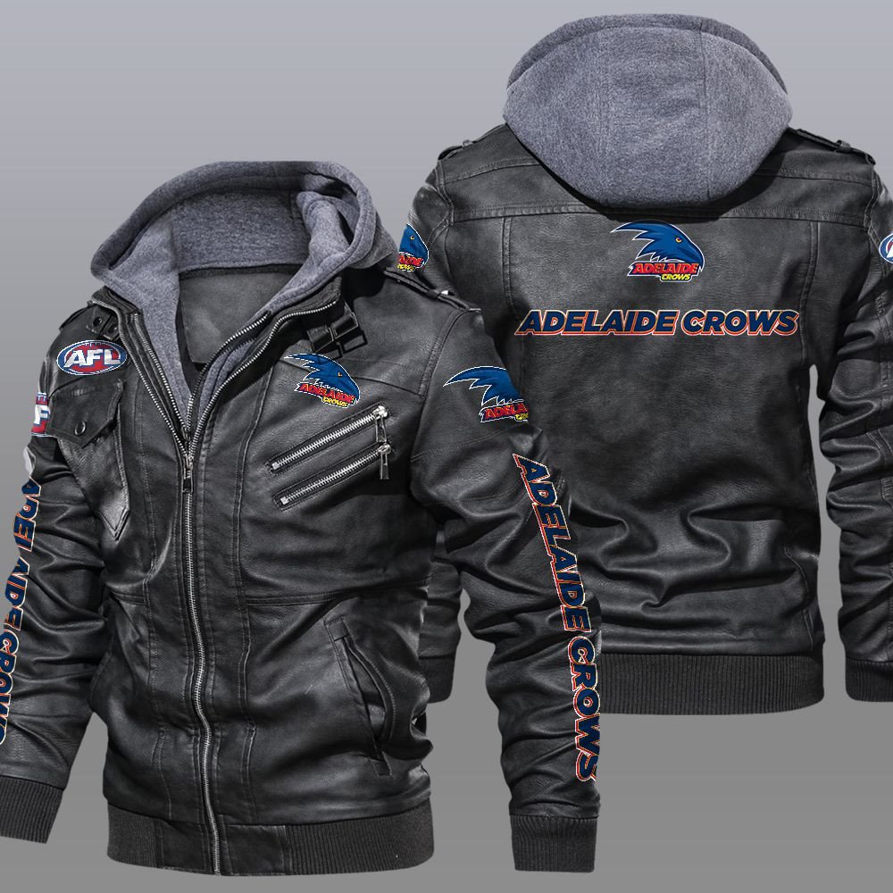 BEST Adelaide Crows AFL leather jacket word2
