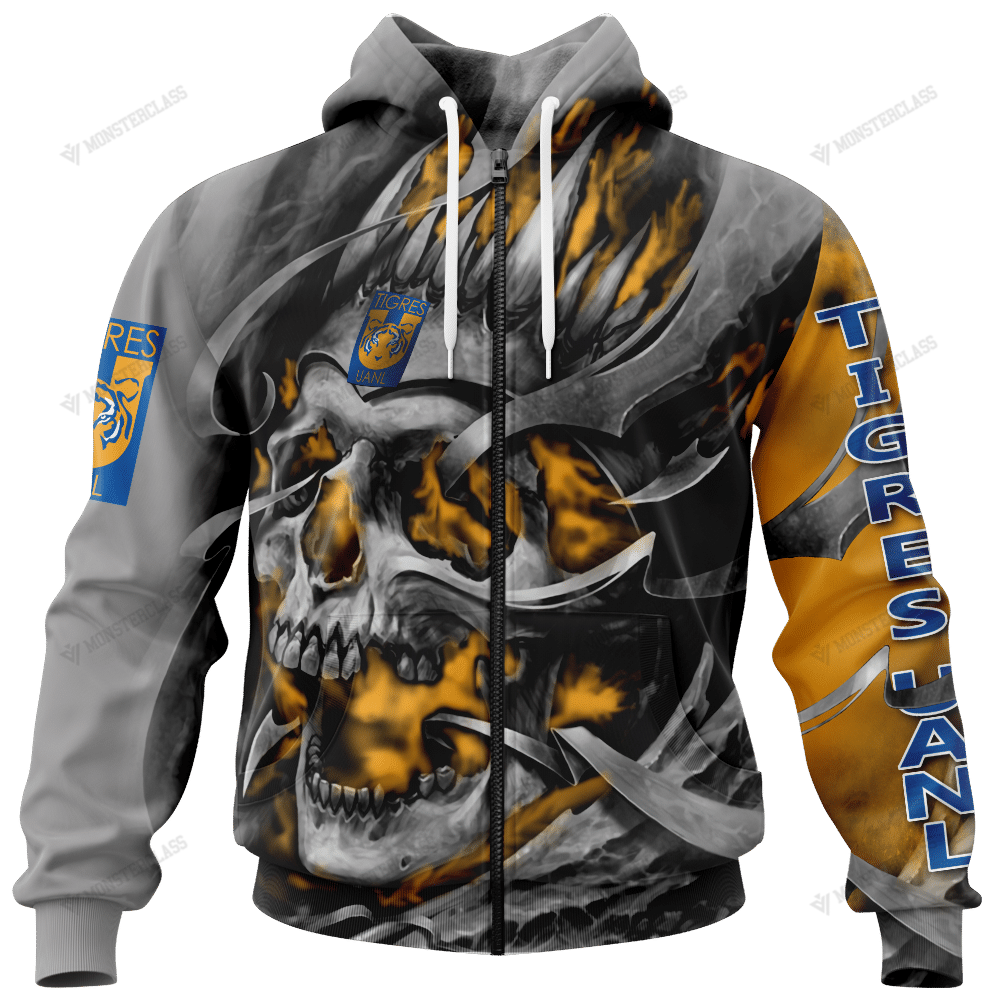 Personalized Tigres UANL custom skull jersey hoodie, shirt 8 Personalized Tigres UANL custom skull jersey hoodie, shirt word1