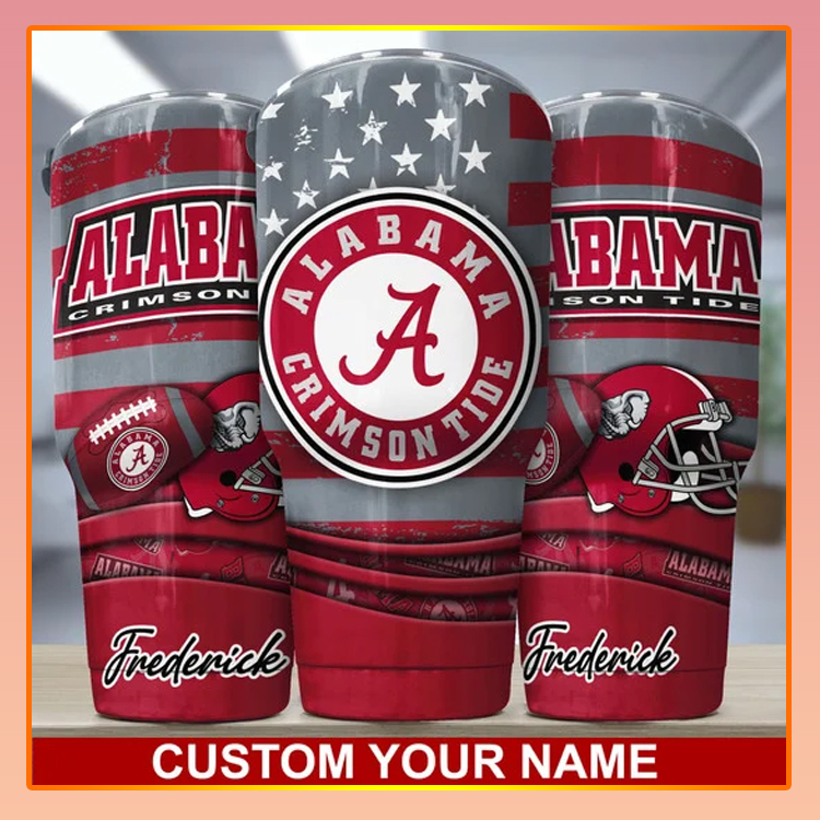 Alabama Crimson Tide Custom Name Tumbler 4 Alabama Crimson Tide Custom Name Tumbler2