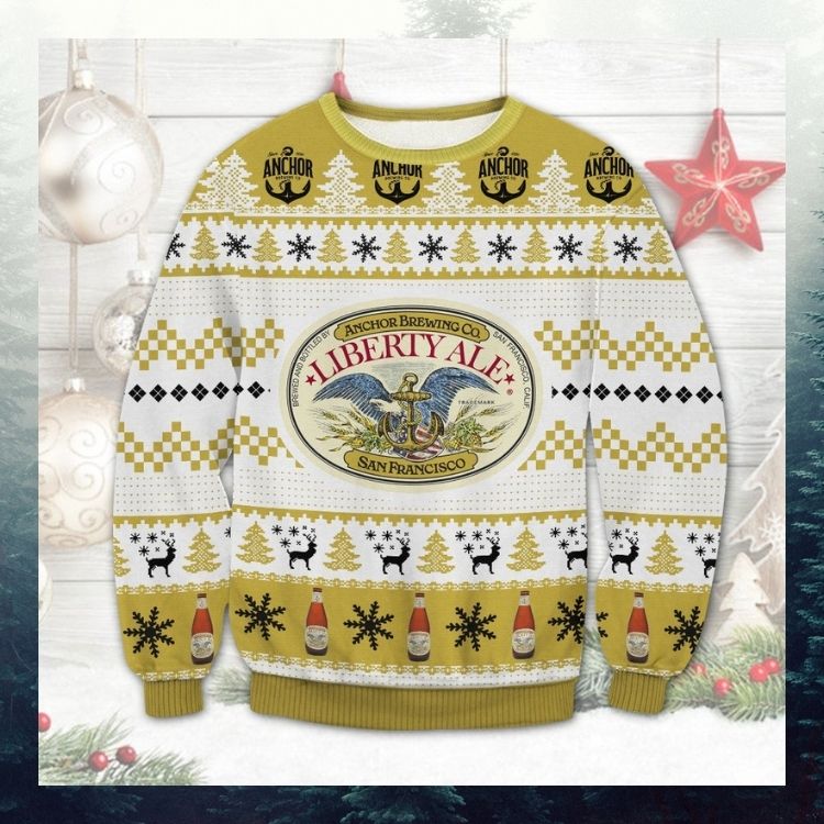 Anchor Brewing Co Liberty Ale San Francisco Ugly Christmas Sweater 2