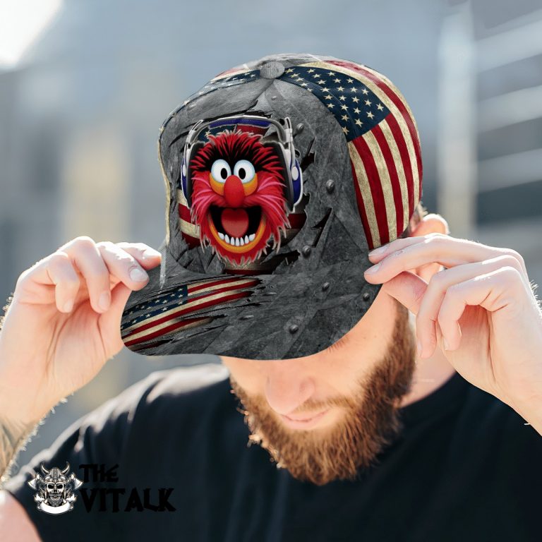 Animal the Muppet American flag cap 3
