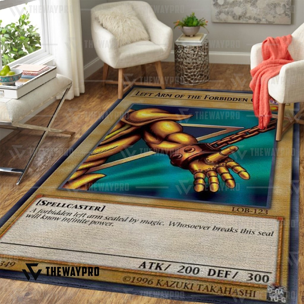 Anime YGO Exodia Left Arm of the Forbidden One Carpet Rug word3