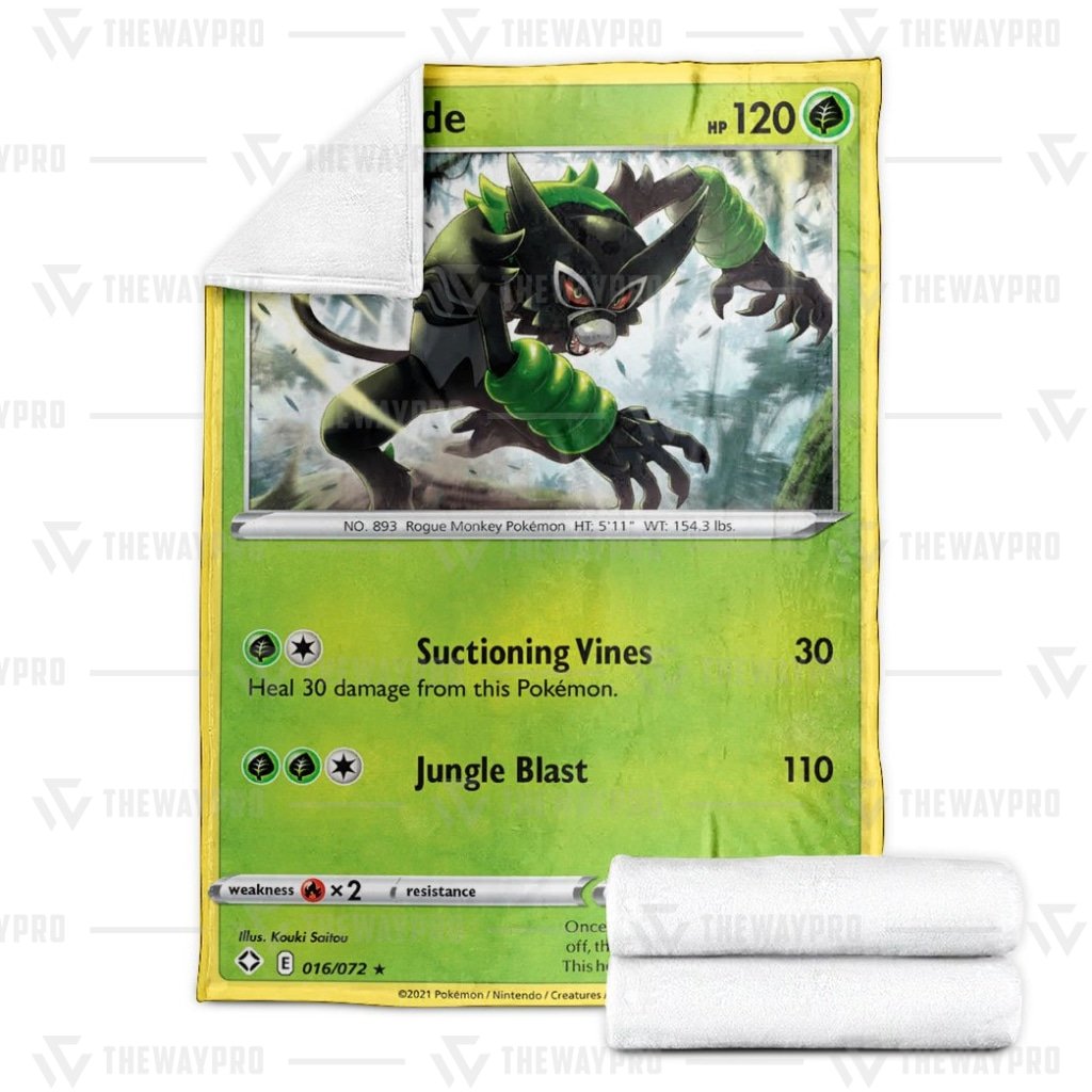 Anime Zarude Shining Fates Pokemon Blanket 2 Anime Zarude Shining Fates Pokemon Blanket 2