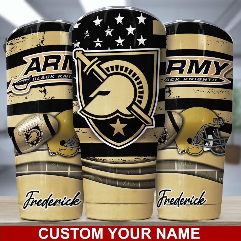 Army Black Knights Custom Name Tumbler