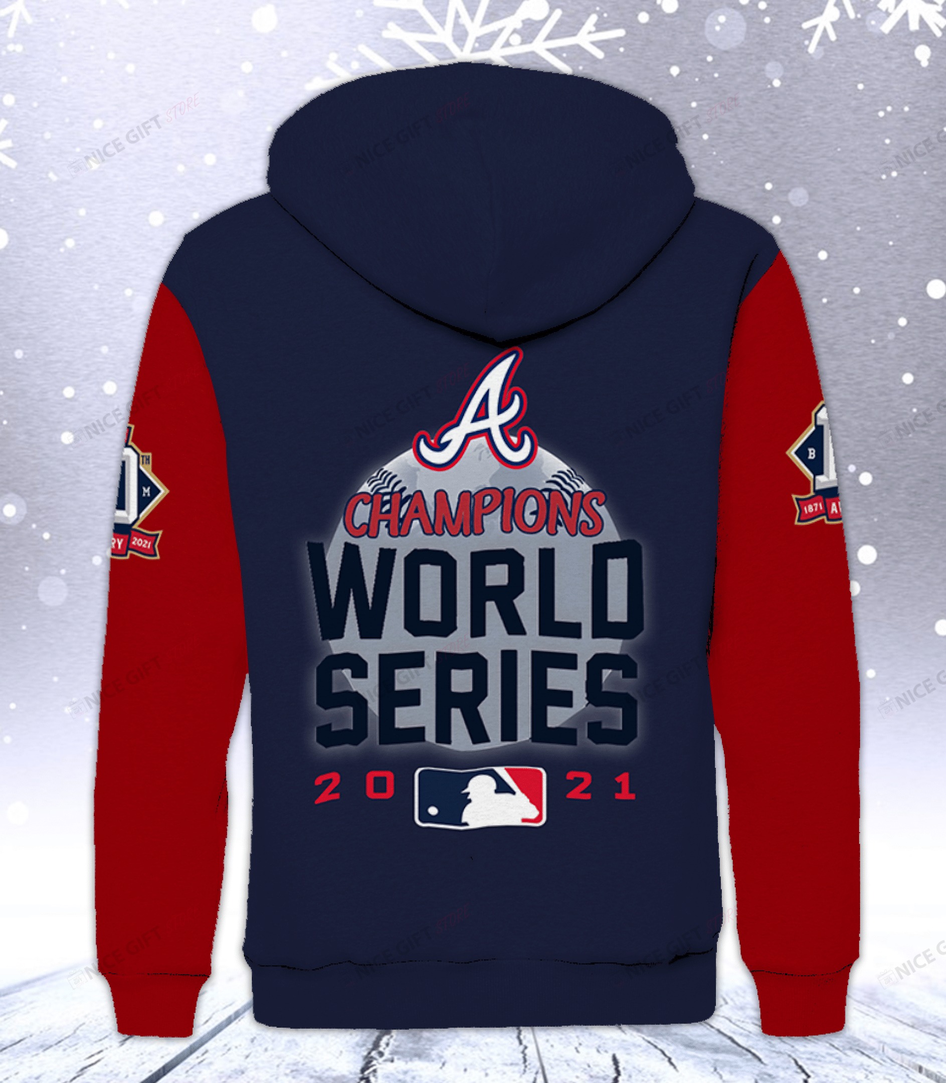 Atlanta Braves Champions World Series 2021 3d fleece hoodie 3 Atlanta Braves Champions World Series 2021 3d fleece hoodie word2