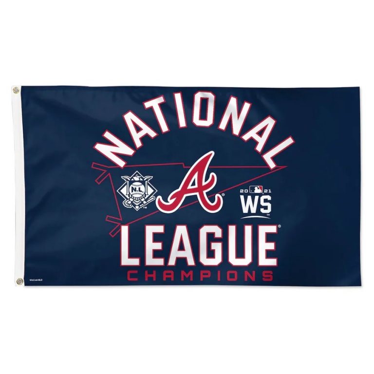 Atlanta Braves National League Champions Flag Atlanta Braves National League Champions Flag