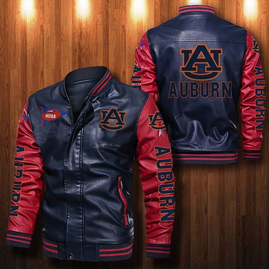 Auburn tigers Leather bomber Jacket 1