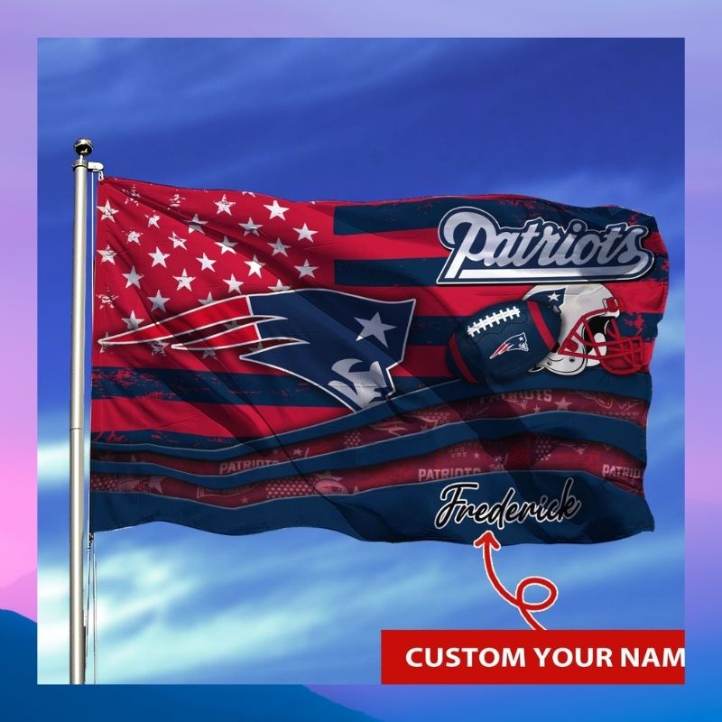 BEST New England Patriots custom Personalized NFL flag 2 BEST New England Patriots custom Personalized NFL flag 1