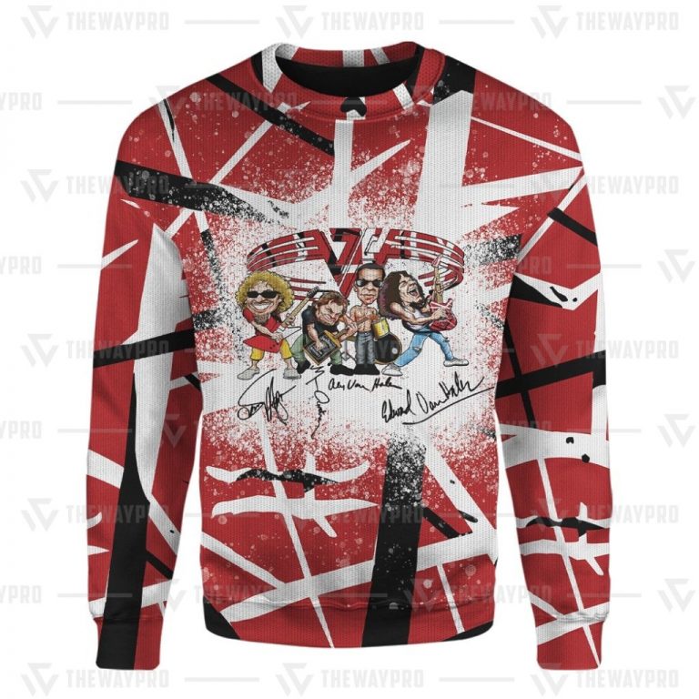 BEST Signature Frankenstrat Eddie Van Halen Band Sweater (2) BEST Signature Frankenstrat Eddie Van Halen Band sweater 2