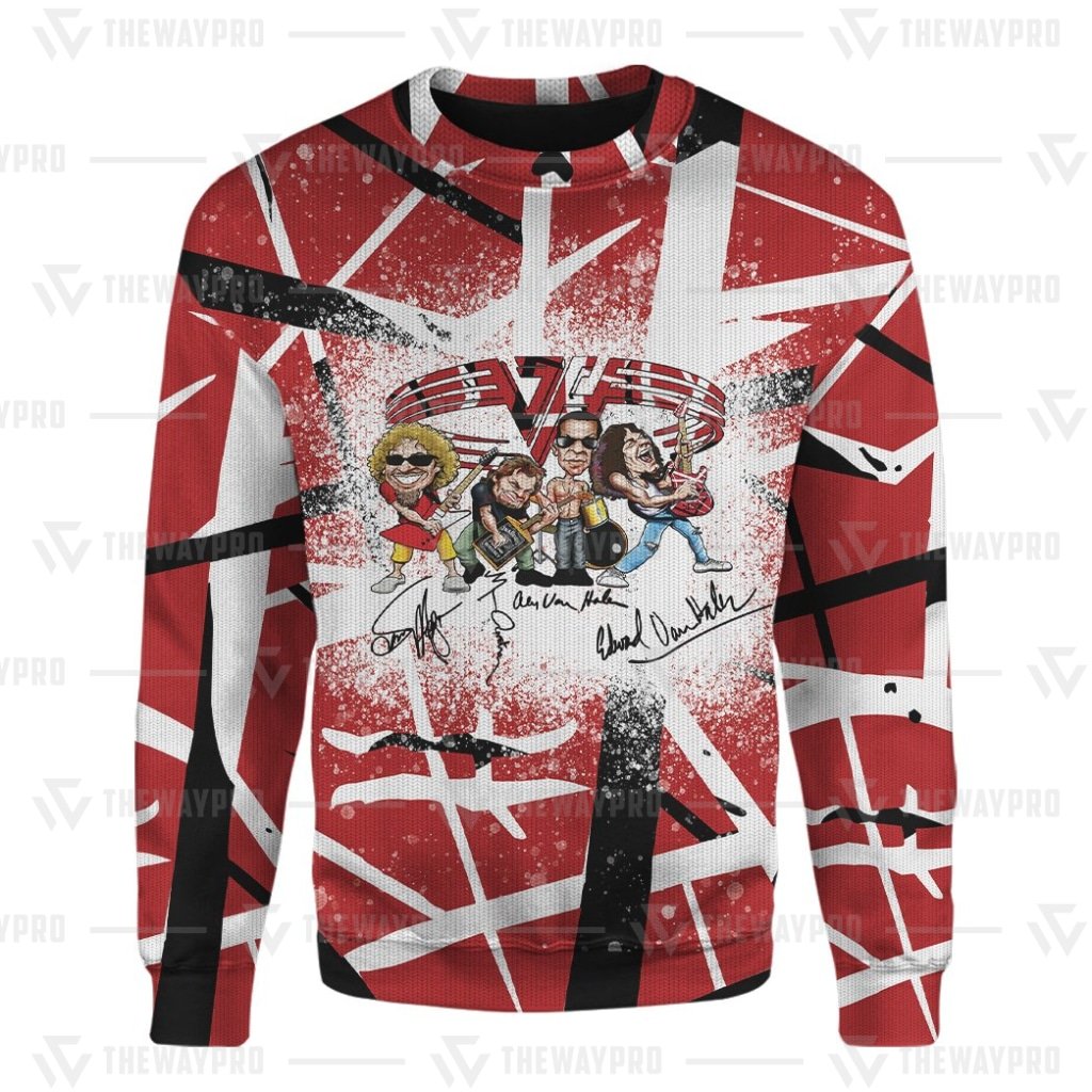BEST Signature Frankenstrat Eddie Van Halen Band sweater 2 BEST Signature Frankenstrat Eddie Van Halen Band sweater 2