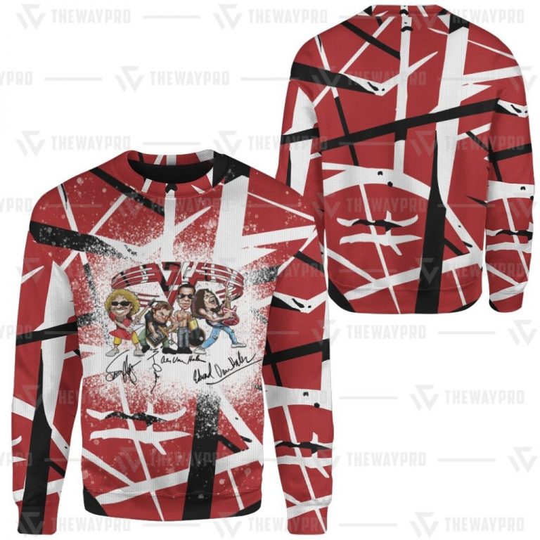 BEST Signature Frankenstrat Eddie Van Halen Band Sweater (3) BEST Signature Frankenstrat Eddie Van Halen Band sweater 3