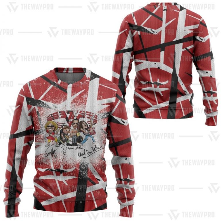 BEST Signature Frankenstrat Eddie Van Halen Band Sweater (5) BEST Signature Frankenstrat Eddie Van Halen Band sweater 5