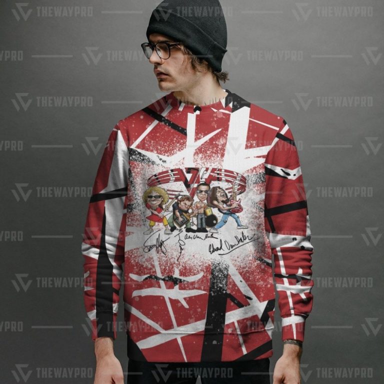 BEST Signature Frankenstrat Eddie Van Halen Band Sweater (6) BEST Signature Frankenstrat Eddie Van Halen Band sweater 6