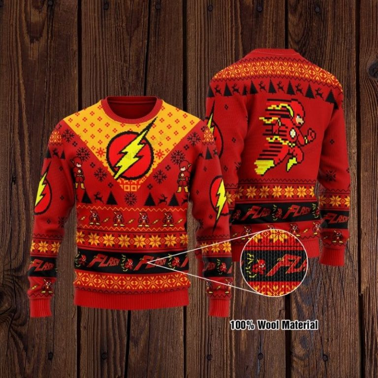 BEST The Flash Christmas DC Comic Sweater, Sweatshirt (1) BEST The Flash Christmas DC Comic sweater sweatshirt 1