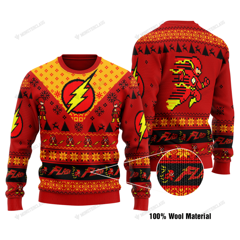 BEST The Flash Christmas DC Comic Sweater, Sweatshirt (1) BEST The Flash Christmas DC Comic sweater sweatshirt 1