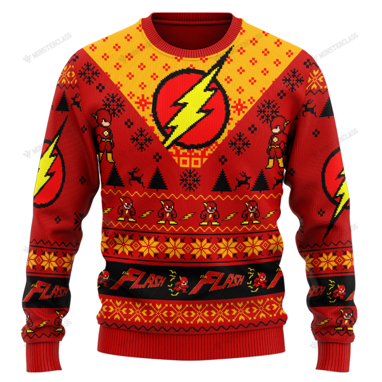 BEST The Flash Christmas DC Comic Sweater, Sweatshirt (2) BEST The Flash Christmas DC Comic sweater sweatshirt 2