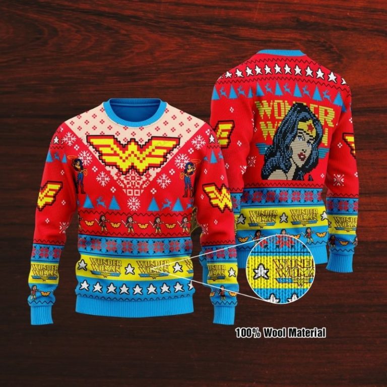 BEST Wonder Woman Christmas DC Comic sweater sweatshirt 1