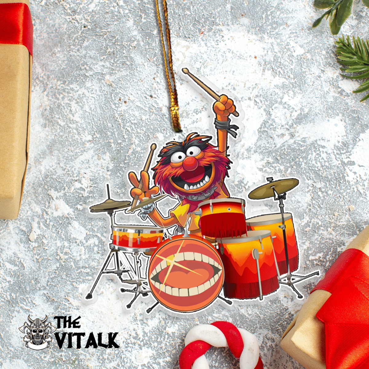 BEST drums Animal the Muppet ornament 4 BEST drums Animal the Muppet ornament 4