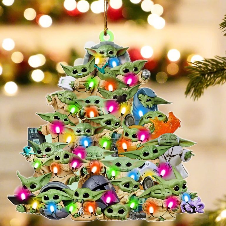 Baby Yoda Christmas tree hanging ornament