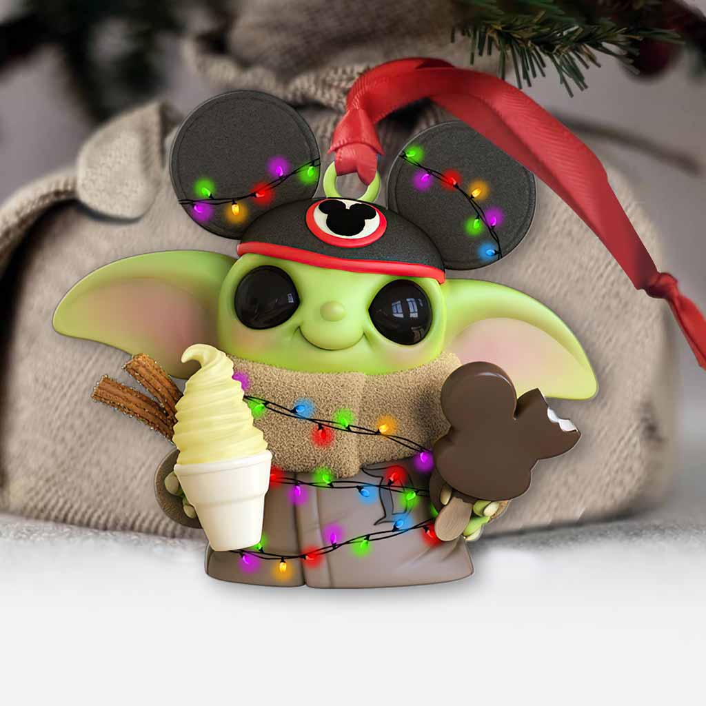 Baby Yoda Mickey Mouse Led Light Christmas Hanging ornament 5 Baby Yoda Mickey Mouse Led Light Christmas Hanging ornament word3