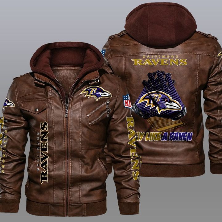 Baltimore Ravens My Life a Raven leather jacket 1