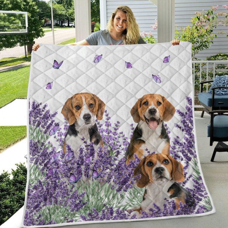Beagle Lavender Quilt 3 Beagle lavender Quilt 3